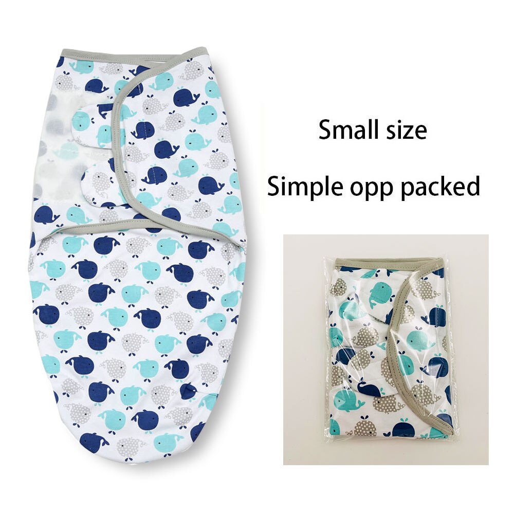 Baby Swaddle Blanket Wrap Newborn Baby Swaddle 100% Cotton Soft Infant Newborn Baby Products Blanket &amp; Swaddling Sleepsack: Whale boy small