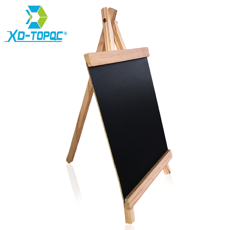 Xindi 16*29cm desktop melding tavle furu tre staffeli tavle barn tre memo svart tavle sammenleggbare skrivebrett  bb71