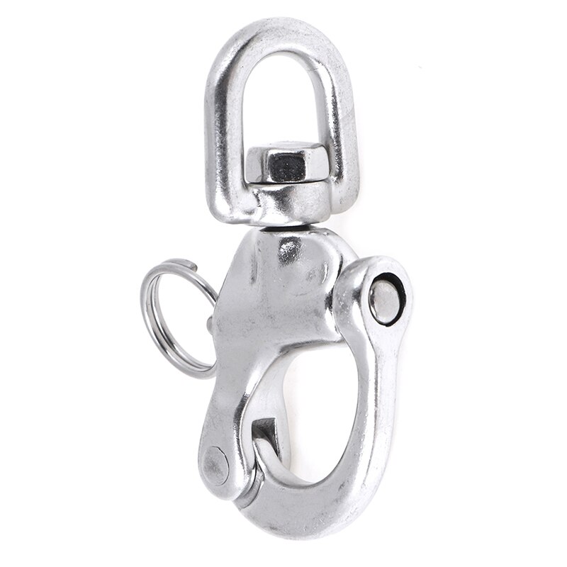 70mm Stainless Steel Quick Release Boat Chain Shackle Swivel Snap Hook