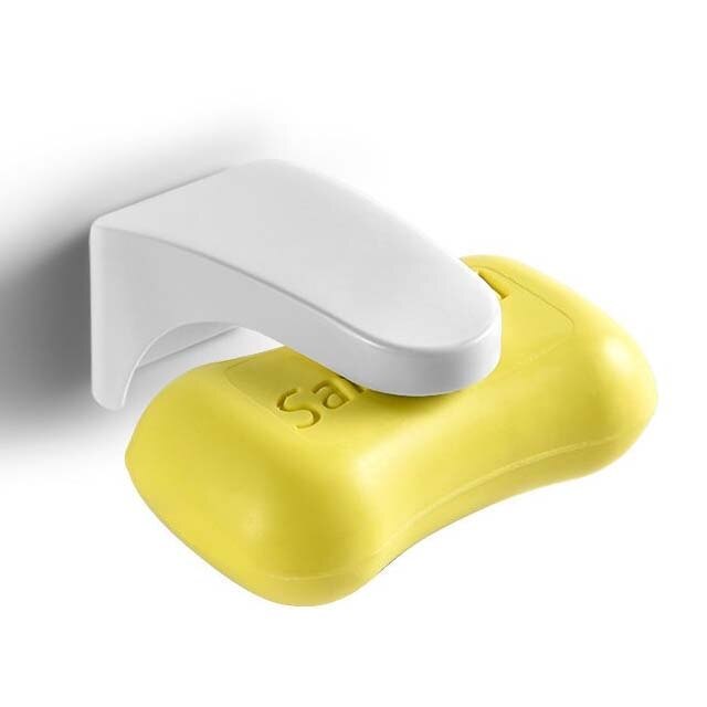 1pc Magnetic Soap Holder Magic Soap Dish Organizer Bathroom Accessories Wall Mounted Sponge Holder Bathroom Kitchen Storage Rack: Default Title