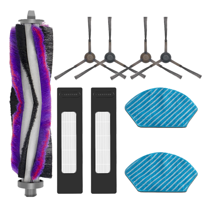 Brosse latérale principale, filtre HEPA, tissu de vadrouille pour Midea M7 PRO /M7 MAX pour Fakir rs 770, accessoires de remplacement pour aspirateur Robot: jaune clair
