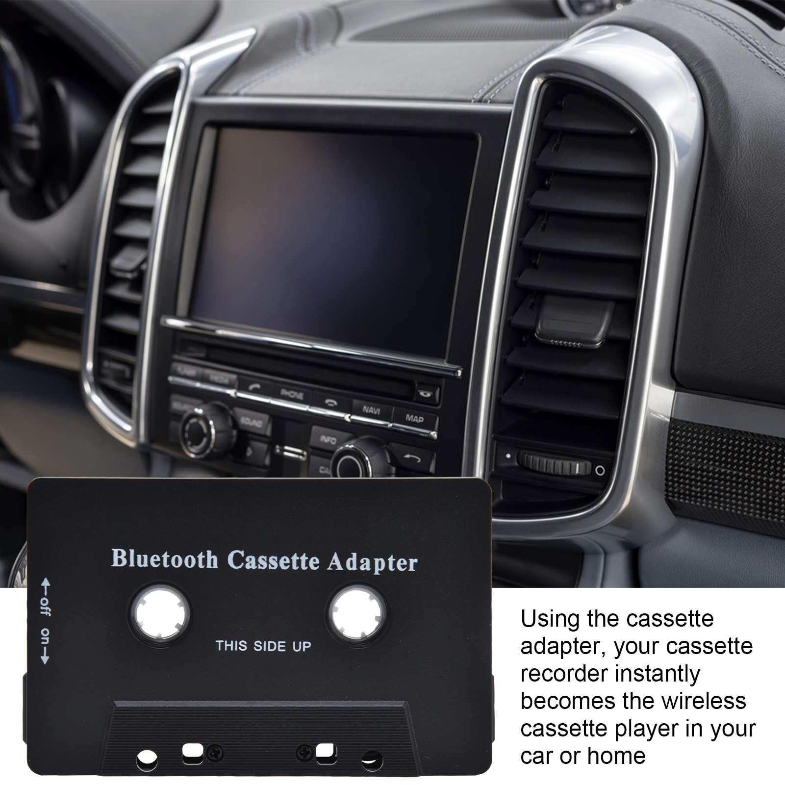 Kabelloser Auto kassetten spieler Adapter Auto kassetten empfänger konverter mit usb kabel ht