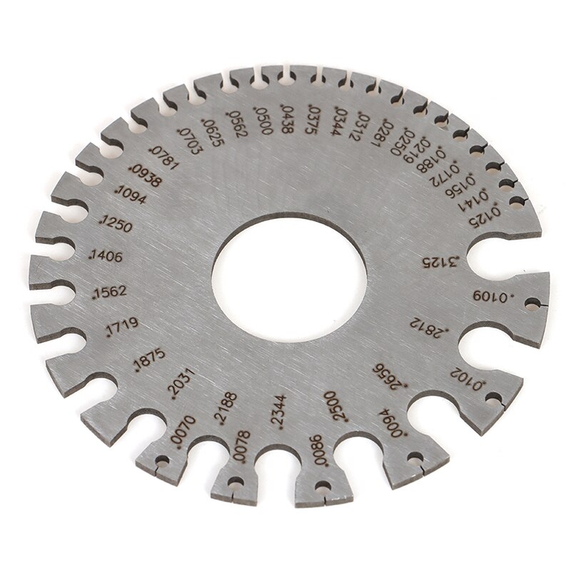 1pc Wire Gauge Metal Round Wire Diameter Measuring Instrument