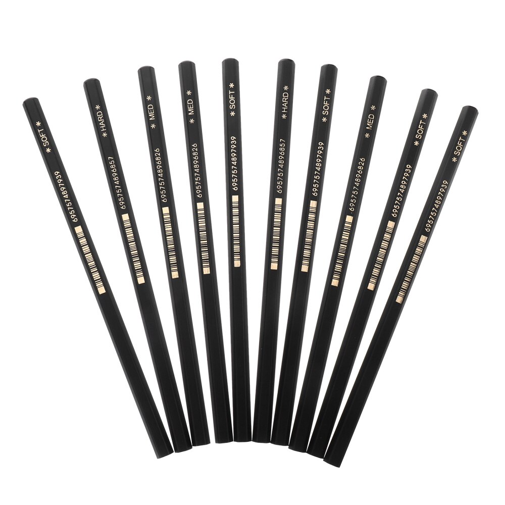 10pcs Drawing Sketch Pencils Artist Pencils Painting Supply: Default Title