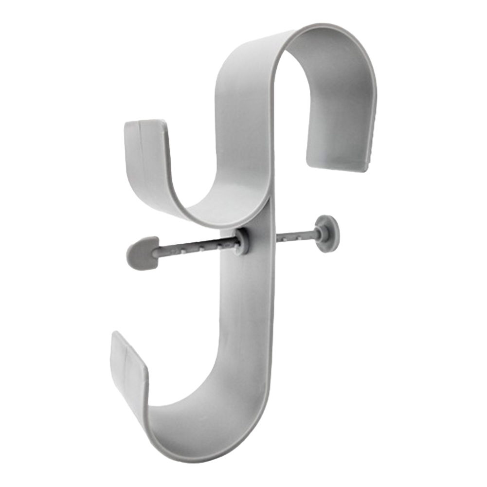 Suporte de rede para skimmer de folhas de piscina, suporte para poste de piscina acima do solo, gancho de plástico para piscina acima do solo, acessórios para piscina: Cinza claro
