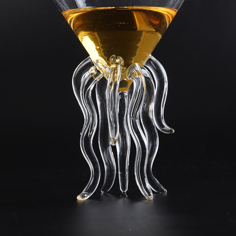 100ml bläckfisk cocktail glas transparent manet glas kopp juice glas bägare koniskt vin champagne glas