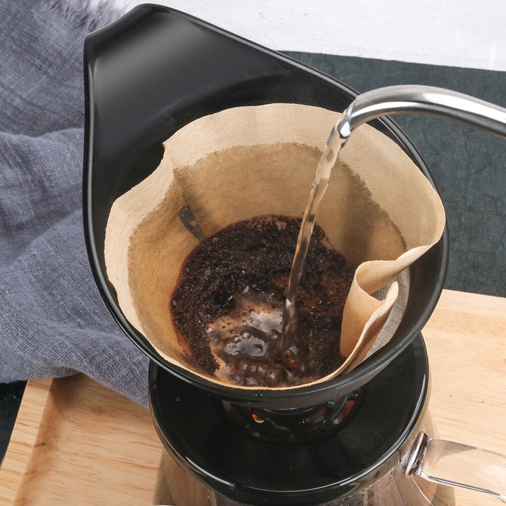 Supporto manuale per tazza da caffè con filtro antigoccia supporto per foglie di tè supporto per tazza di filtro per caffè lavato a mano forniture per caffè