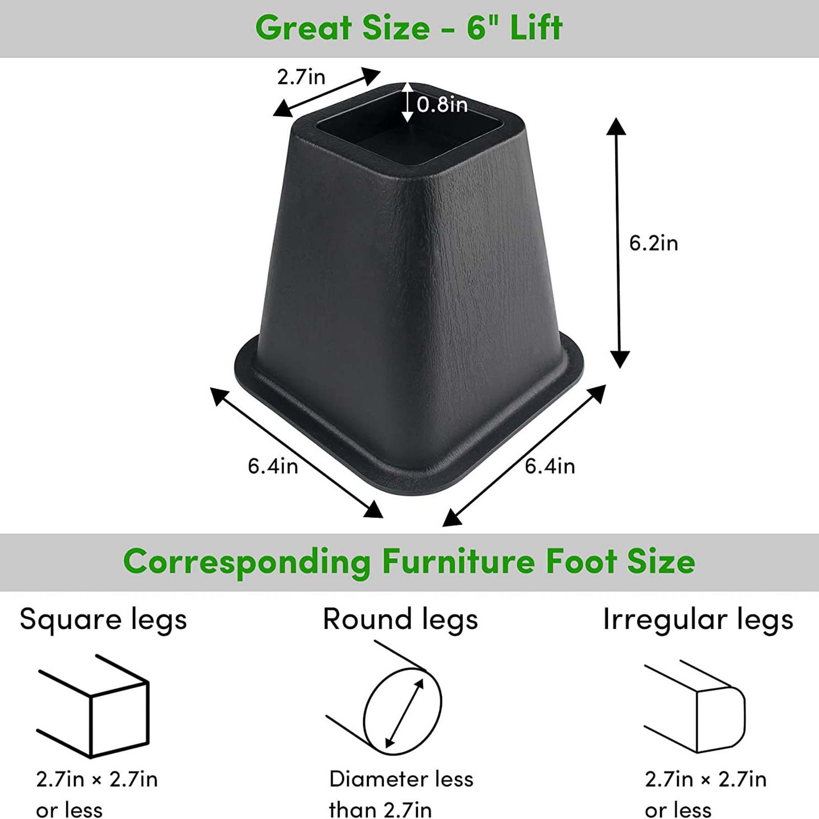 Sengeheis møbelheis møbelrammeløft kraftig sengeheis sklisikker gulvbeskytter sofaheiser for skrivebord sofa sofa