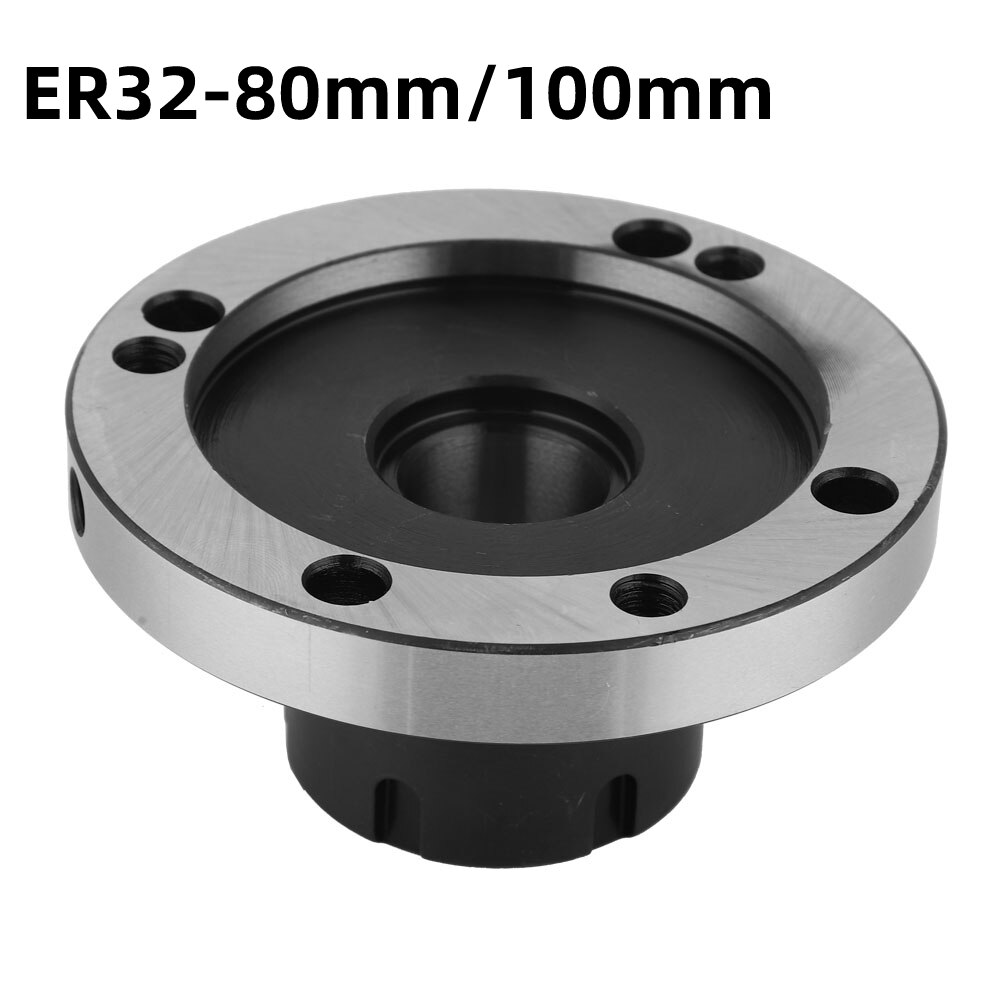 ER32 Collet Chuck 80/100mm Diameter Collet Chuck for CNC Milling Lathe Tool 0.005 Accuracy Milling Table Fixture