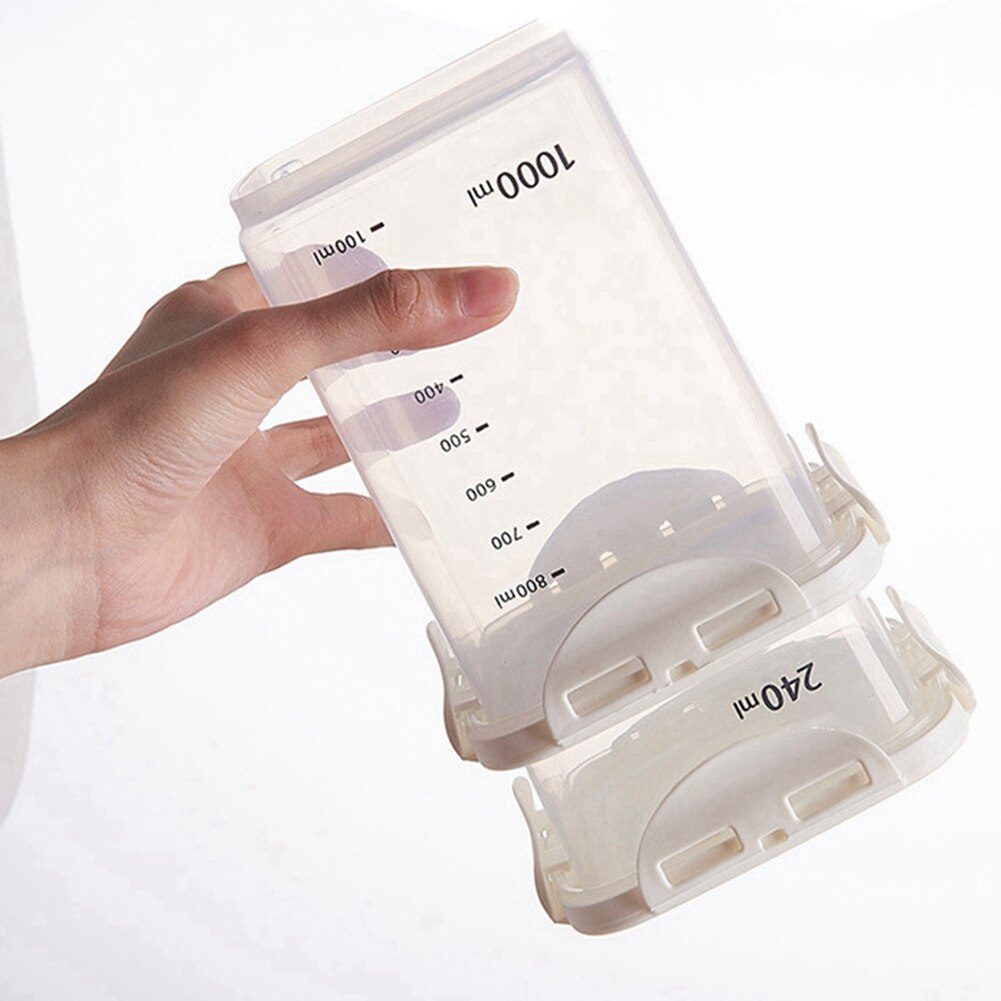 240/650/1000/1800ML Sealed Kitchen Storage Box Transparent Food Canister Keep Fresh Clear Noodle Storage Kitchen Accessories