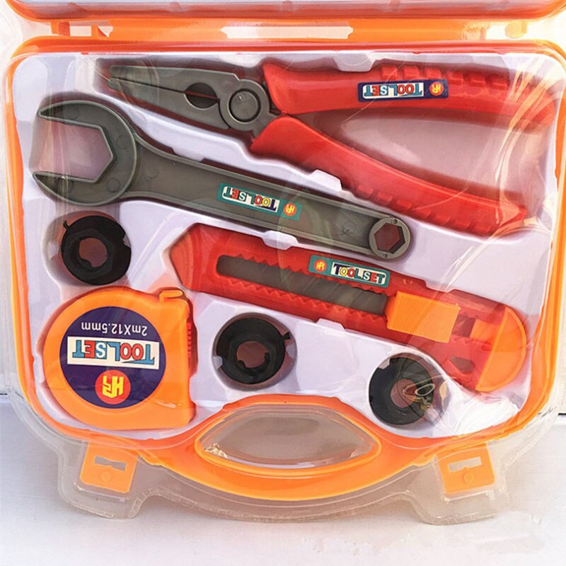 Kids Tool Kit Educational Toys Simulation Repair Tools Toys Drill Plastic Game Learning Engineering Puzzle Toys For Boys