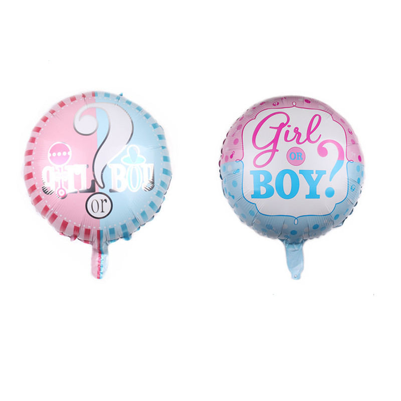 18 "round question mark boys and girls aluminum foil balloon birthday party decoration gas