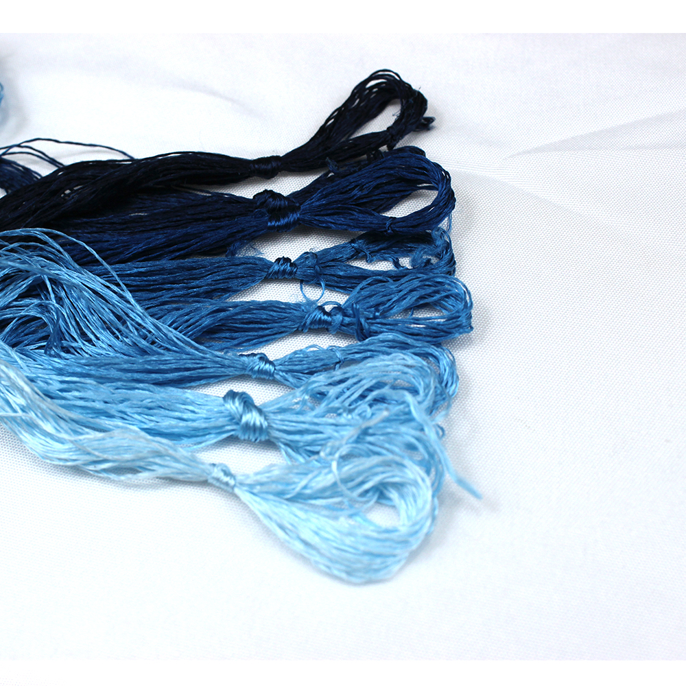 8 sztuk nici robić haftowania ręcznie haftowane nici jedwabne Spiraea jedwabne linie