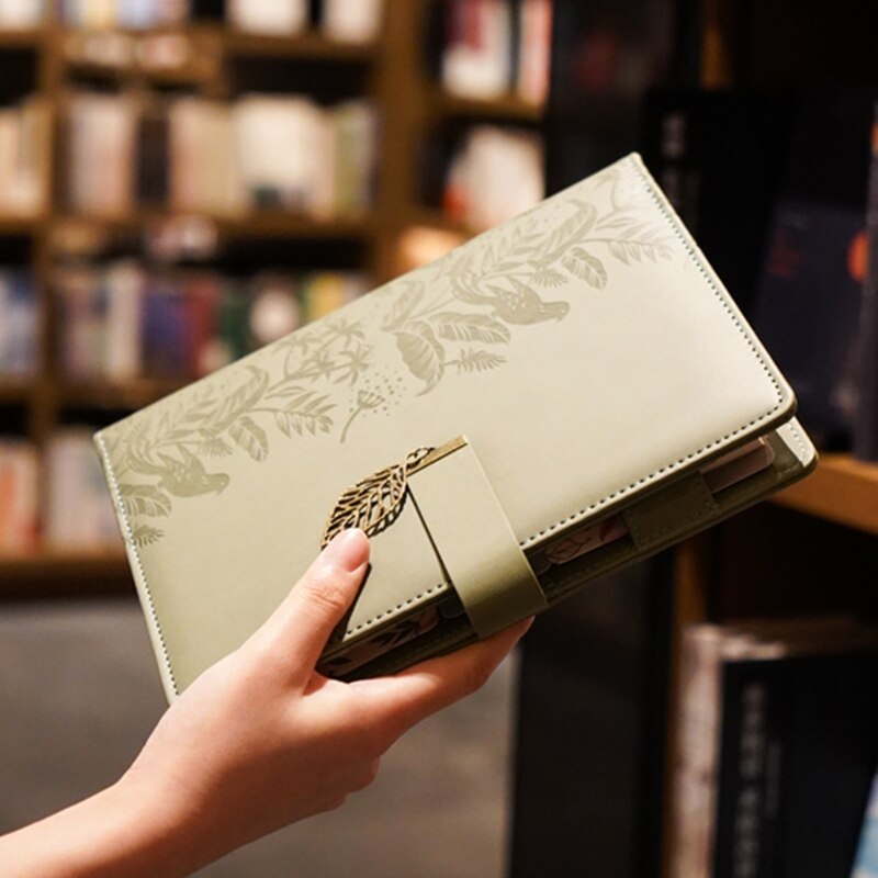 A5 Personal Planner Refillable 6 Ring Binder w/ Magnetic Buckle Closure Pen Loop