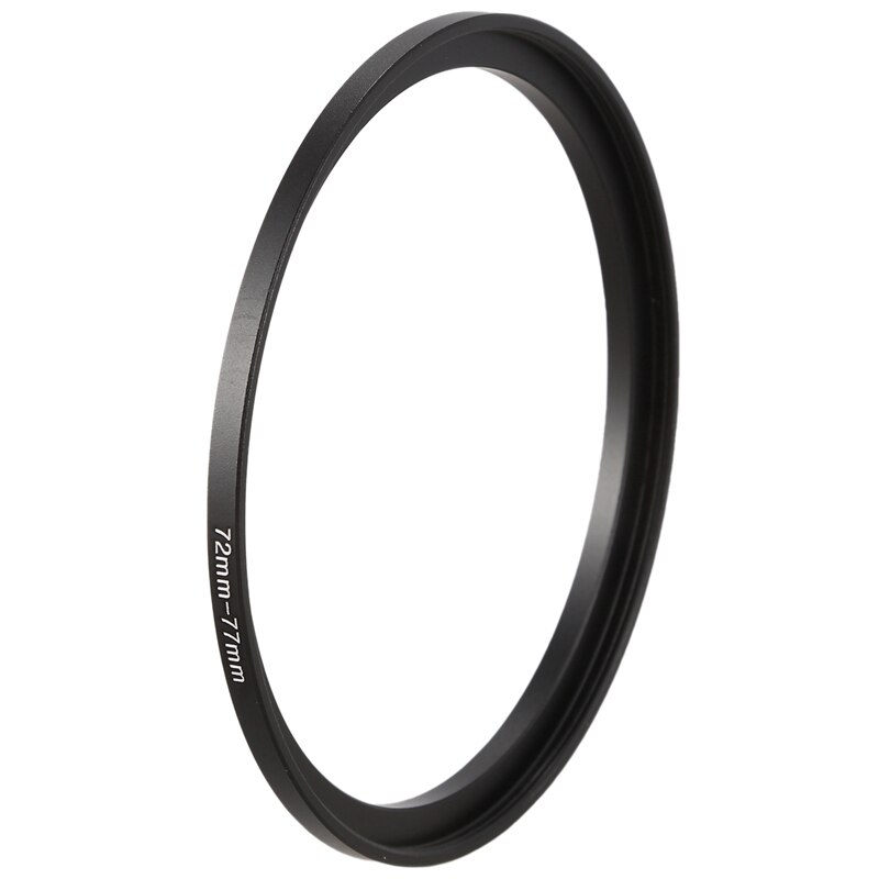 RISE-2X Camera Lens Filter Step Up Ring 49Mm-77Mm/72Mm-77Mm Adapter Zwart