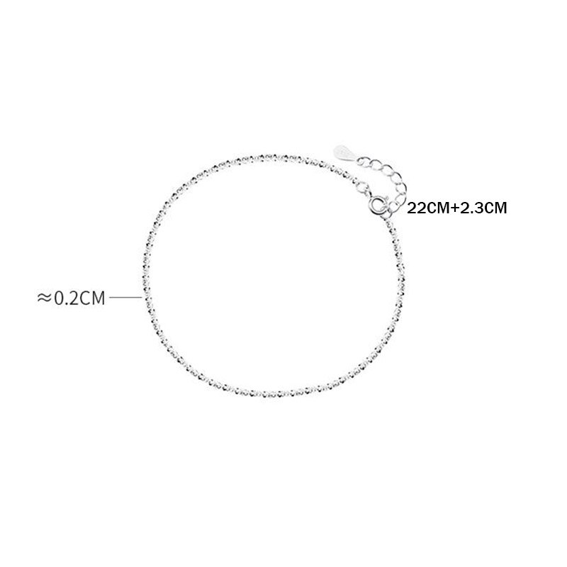 925 sterlina d'argento Catena del Calzino Del Braccialetto Del Piede Dei Monili per Le Donne Gamba Accessori Della Ragazza Della signora Sandali A Piedi Nudi Anckle Bracciali Regalo