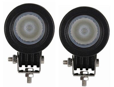 Yait pyöreä 10w led työvalo neliö 12v led traktorin työvalot offroad ajo 4 x 4 mönkijä auto moottoripyörä led valot kuorma-autolle: 2 kpl tulvakierros