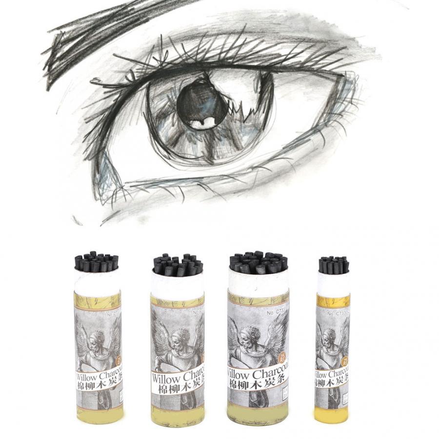 25pcs Houtskool Potlood Tekening Houtskool Bar Kunstenaar Art Tekening Gereedschap Schets Potlood