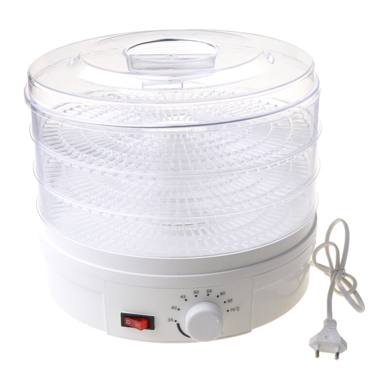 350W 3 Layer Food Dryer Countertop Food Dehydrator Machine with Temperature Control BPA Free
