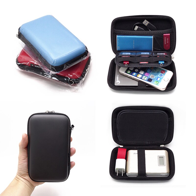 2.5 "Hdd Harde Schijf Zak Externe Usb Disk Draagtasl Kabel Organizer Bescherming Opslag Portemonnee Behuizing Power Bank Pouch doos