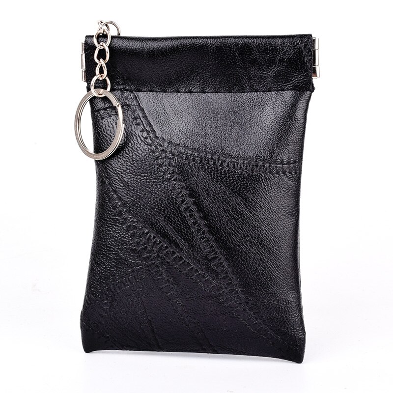 Vrouwen Sleutelhouder Case Huishoudster Sleutel Portemonnee Pu Leer Serpentine Portemonnee Mannen Opslag Hoge Capaciteit Auto Sleutelhanger Tas: black