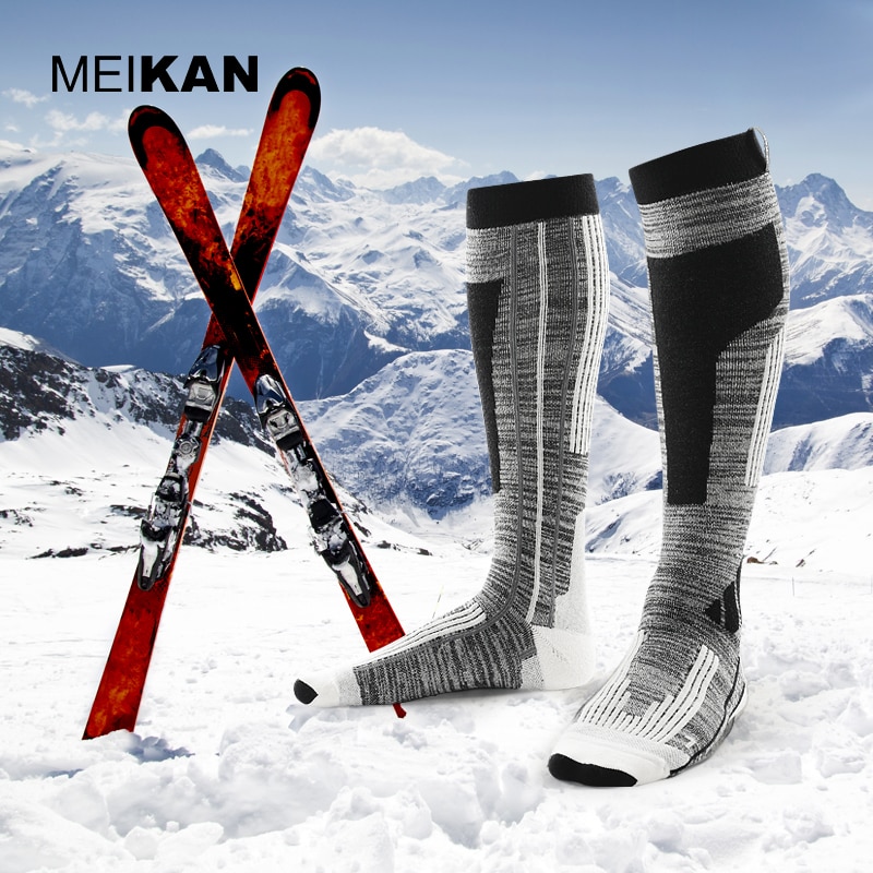 Calcetines Largos De Esquí Deportivos Para Hombre De Invierno