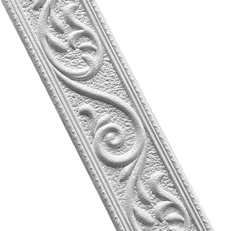 Linea di rivestimento della parete 3D battiscopa bordo autoadesivo impermeabile battiscopa carta da parati adesivo da parete per soggiorno decorazione domestica: D 4.8cm width / 230CM