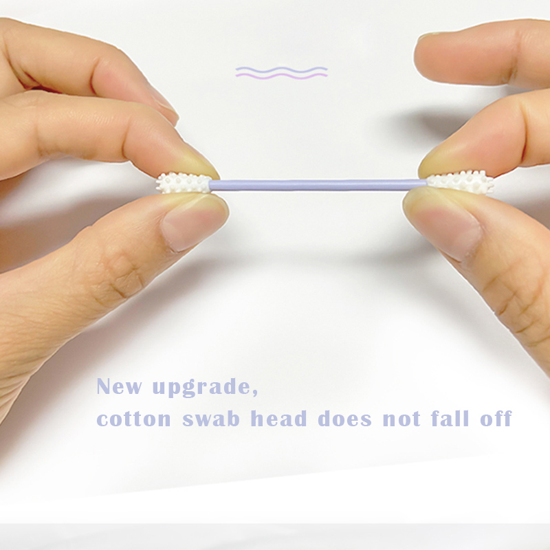 Newest 4Pcs/box Reusable Cotton Swab Ear Cleaning Cosmetic Silicone Buds Swabs Stick Double-headed Recycling For Cleaning Makeup