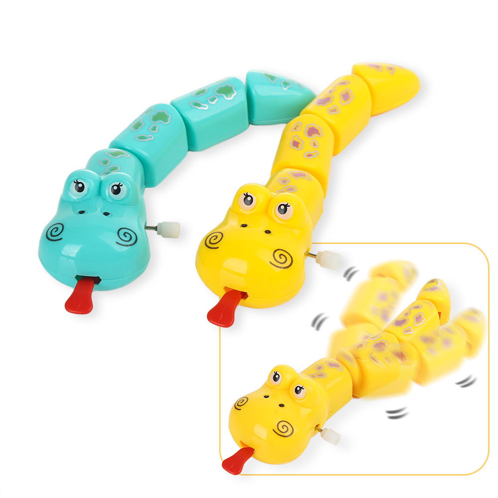 Mooie Kinderen Kids Classic Plastic Slang Vorm Wind Up Speelgoed Populaire Grappige Mooie Delicate Uurwerk Speelgoed