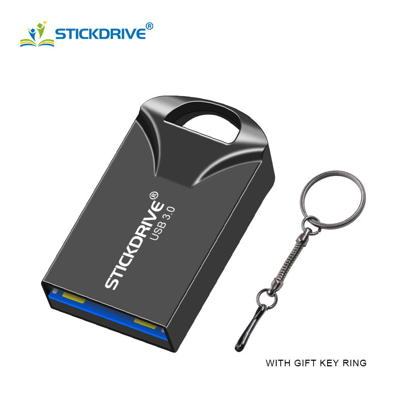 Usb Flash Drive Cle Usb 3.0 Mini Pen Drive 16Gb Pendrive 32Gb Memoria Usb 64Gb Flash Disk 128Gb Flash Memory Stick Cle Usb: Black / 64GB