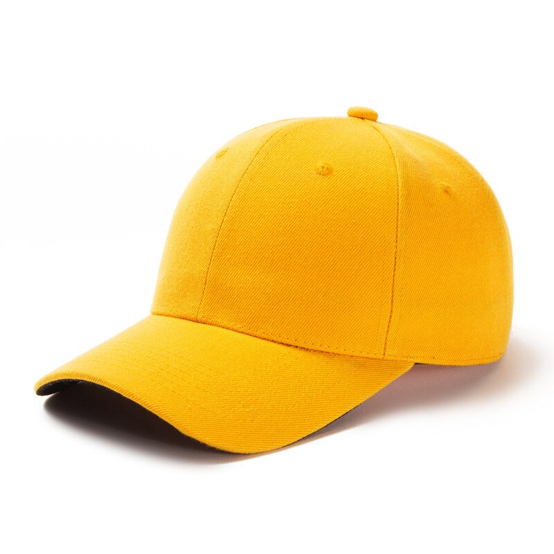 Licht Boord Effen Kleur Cap Mannen Cap Baseball Outdoor Zonnehoed Mode Mujer Rood