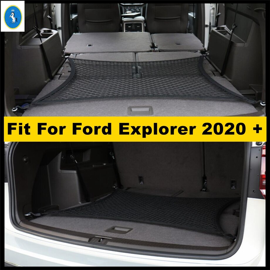 Filet de rangement en maille élastique pour bagages, Kit de rénovation intérieur, coffre arrière, porte-bagage, Kit de poche adapté pour Ford Explorer