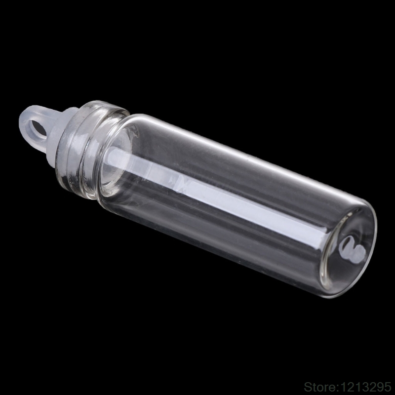 10Pcs 2ml Glass Plastic Stopper Bottle Wishing Bottles Vials DIY Wedding Party