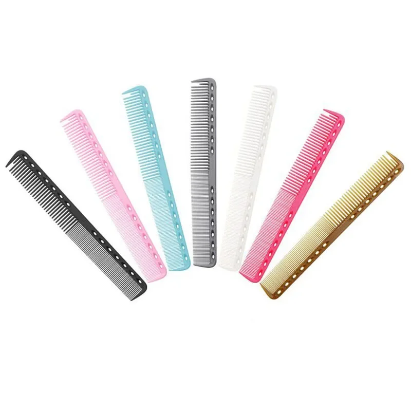 Peines de dientes densos de dos extremos, cepillo de peluquería antiestático , peine plano para corte de pelo, herramienta de estilismo para el cuidado del cabello