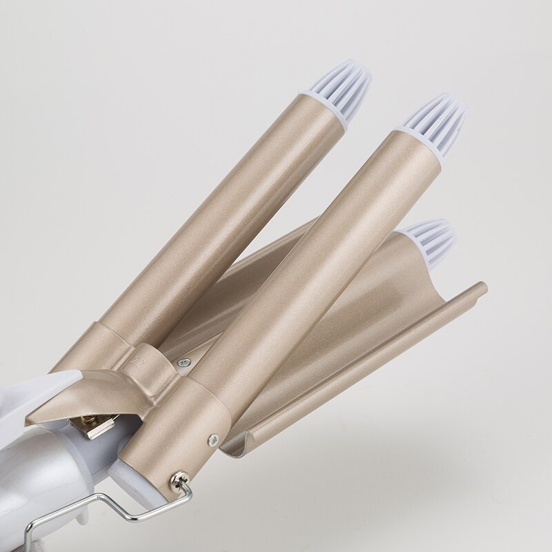 Kemei-fer à friser et boucler les cheveux professionnels, outils de coiffure, Triple sortie, 110-220