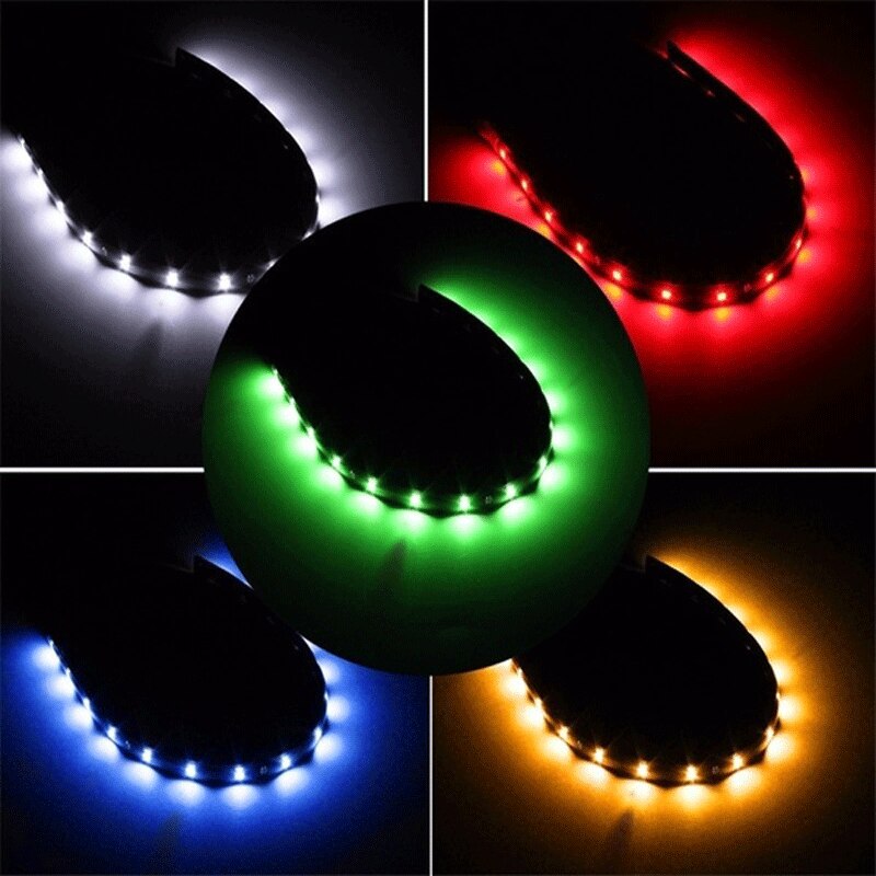 STRISCIA LED SMD 3528 30cm - Luce UltraLuminosa 12V Per Auto O Casa, Colore GIALLA
