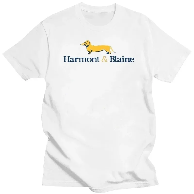 Homens mulheres harmont blaine impressão camiseta verão manga curta t camisa marca roupas superiores masculino: XXXL / Azul