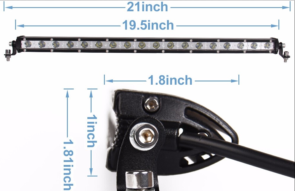 54w 20 " ohut led auton katon puskurin spot/tulva/yhdistelmä led bar offroad autos yöajo ajovalot 4 x 4 työvalopalkin kohdevalot