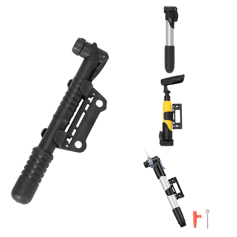 Mini Bike Pump Aluminum Alloy Bicycle Hand Air Pump Tire Inflator Road Cycling Pump
