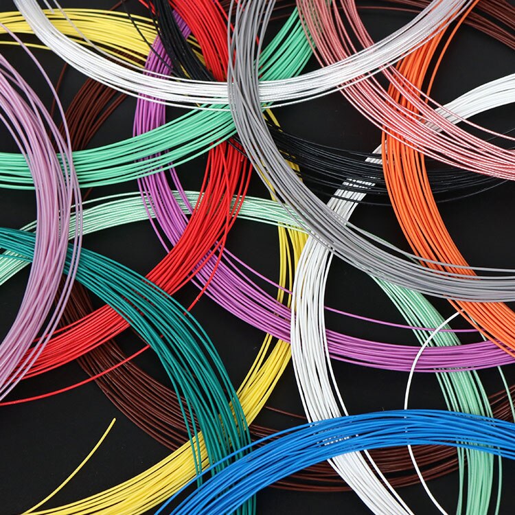 20AWG PTFE Silver Plated Wire OD 1.5mm Insulated High Temperature Soft Electron Cable OFC Copper DIY Headphone Single Line