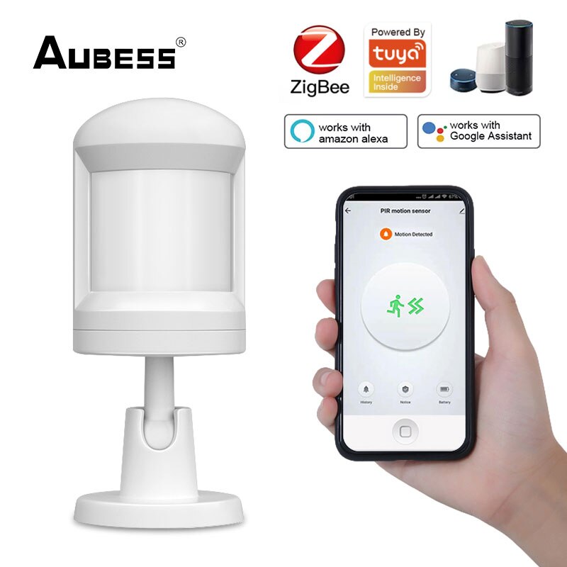 Tuya Motion Sensor Smart Human Body Sensor ZigBee Movement Motion Wireless Connection Smart Home For Alexa/Google Home Sensors