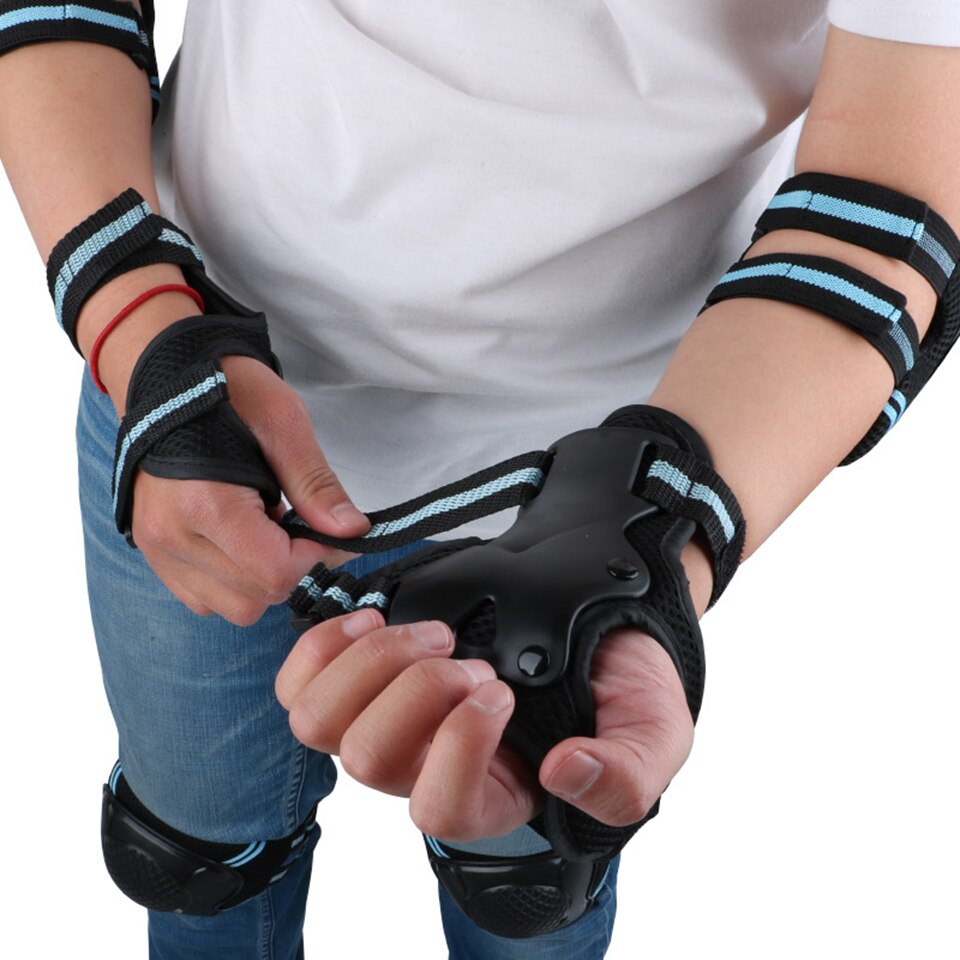 6 unids/set de rodilleras para adultos, coderas, protectores, soportes de apoyo, Protección deportiva, seguridad, patinaje, Skateboard, esquí, ciclismo, Protector de rodilla