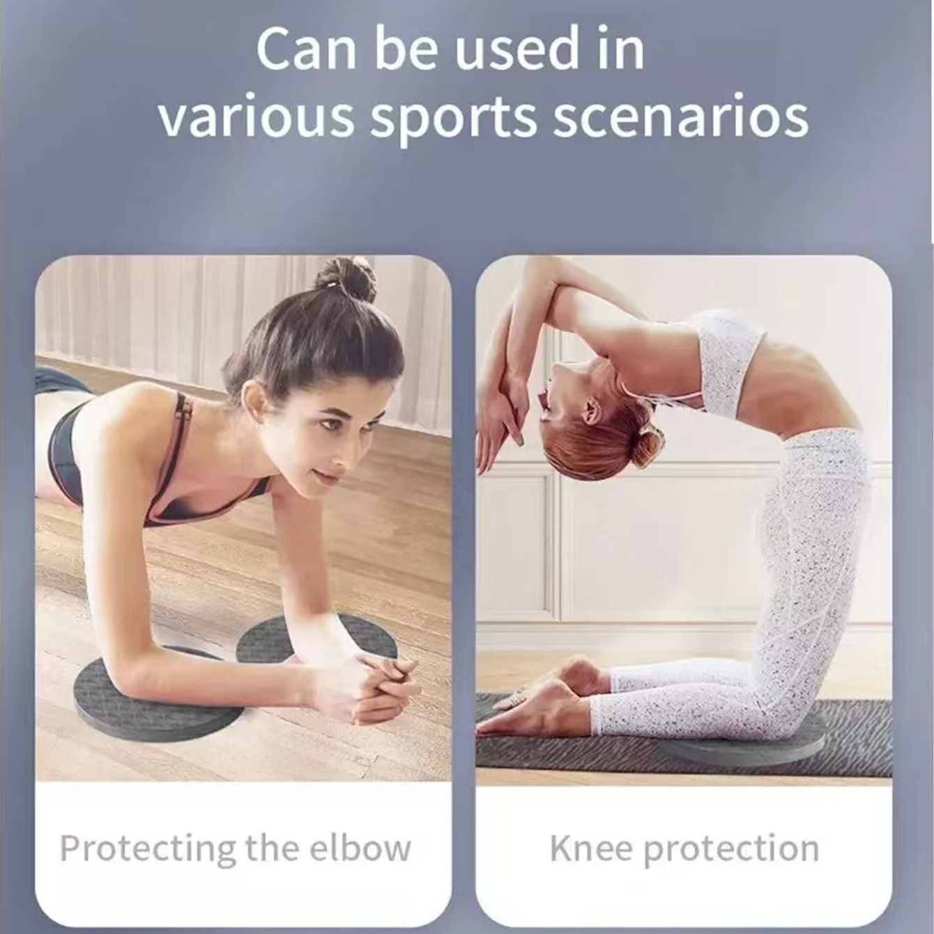 Yoga knäskydd 2- pack, yoga knäskydd tjocka träningsskydd för knän armbågar handled händer huvud skum pilates knäböjskydd