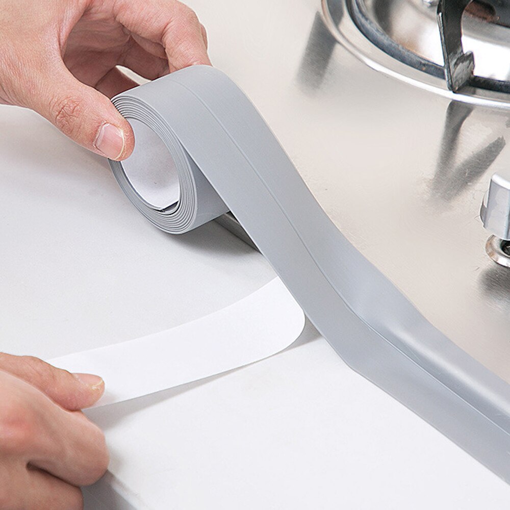 PVC Wasserdichte Wand Band Self Adhesive Riss Abdichtung Streifen Band für Küche Bad Dusche Waschbecken Herd Bad Wand Rand Protector