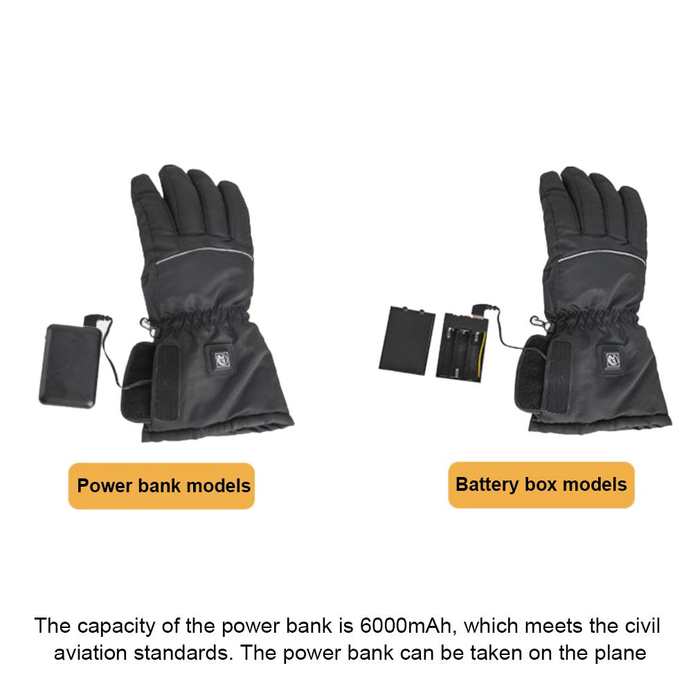 Motorcycle Heater Gloves Battery Powered Electric Heated Hand Warmer Thermal Heated Gloves For Riding Cycling