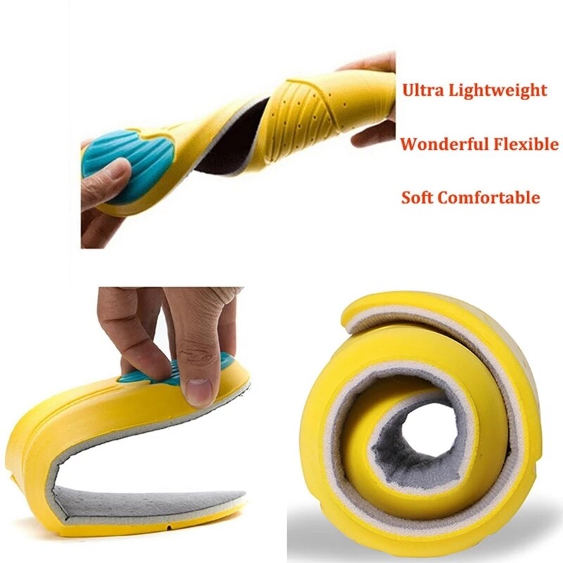 Plantillas de espuma viscoelástica para el cuidado de los pies, cómodas plantillas deportivas de alta elasticidad, desodorante que absorbe el sudor, insertos y cojines