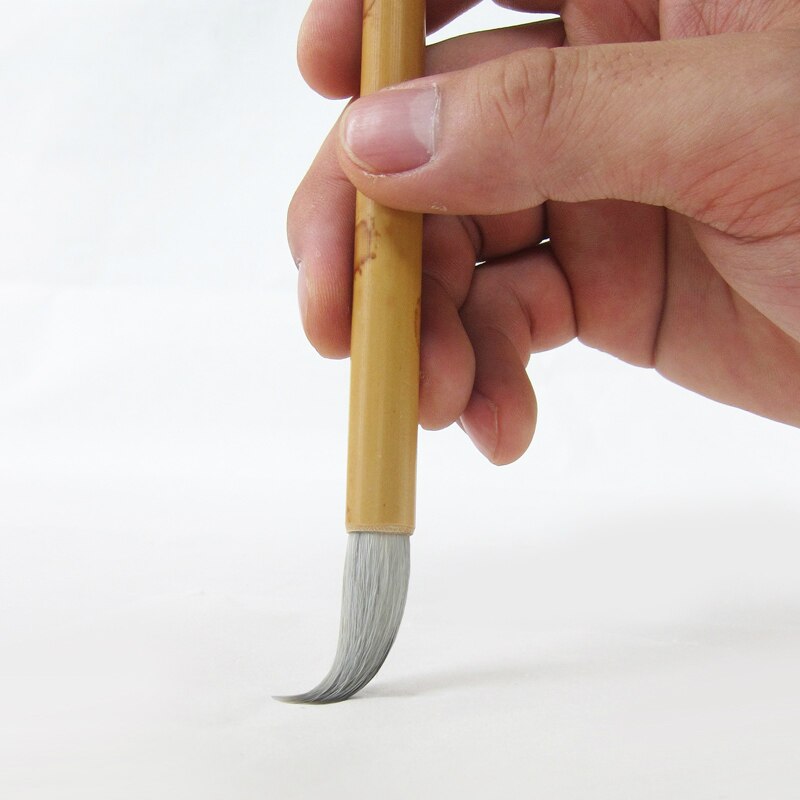 Pluma de pincel de caligrafía china tradicional chino nubes blancas bambú Pelo de lana pincel de escritura para caligrafía pincel de pintura