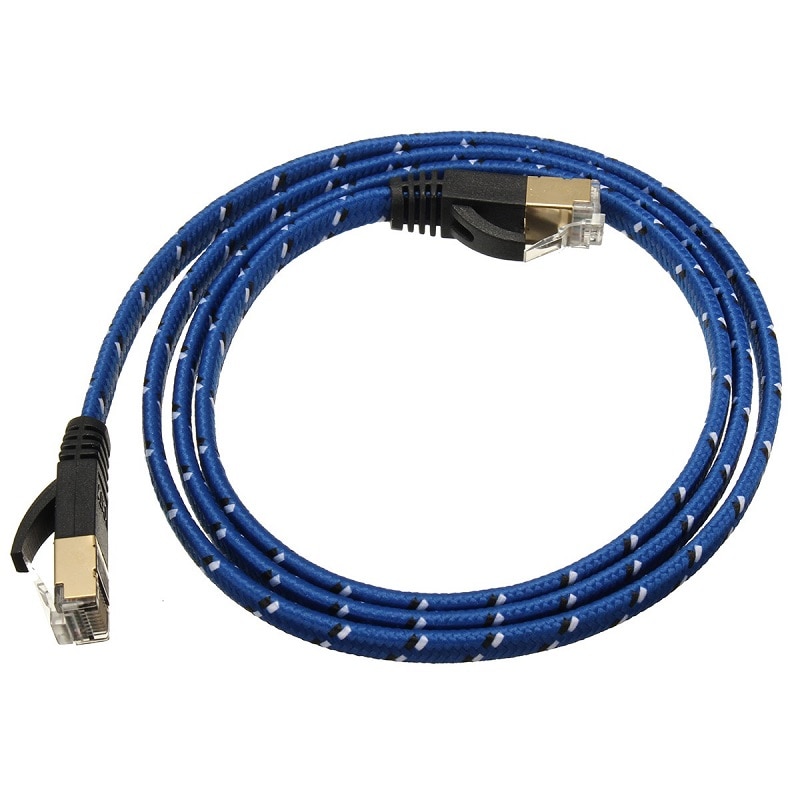 Cable Ethernet de red LAN de cobre puro blindado Cat 7 RJ45, cable de Internet con poliéster trenzado, 1M, 2M, 3M, 5m, 10m, 15m, 20m, 30m