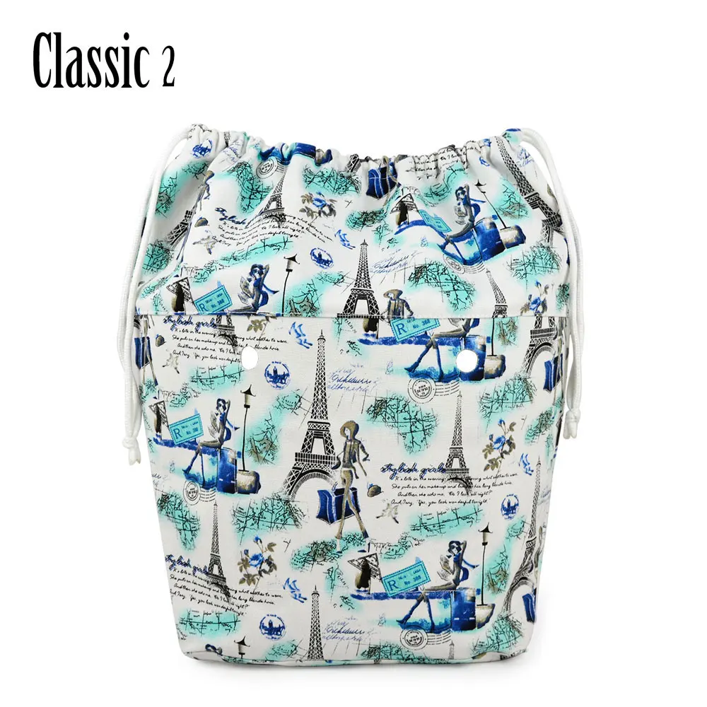 Nouvelle grande capacité classique Mini cordon coloré doublure intérieure insérer pour grand Mini Obag toile poche intérieure pour O sac