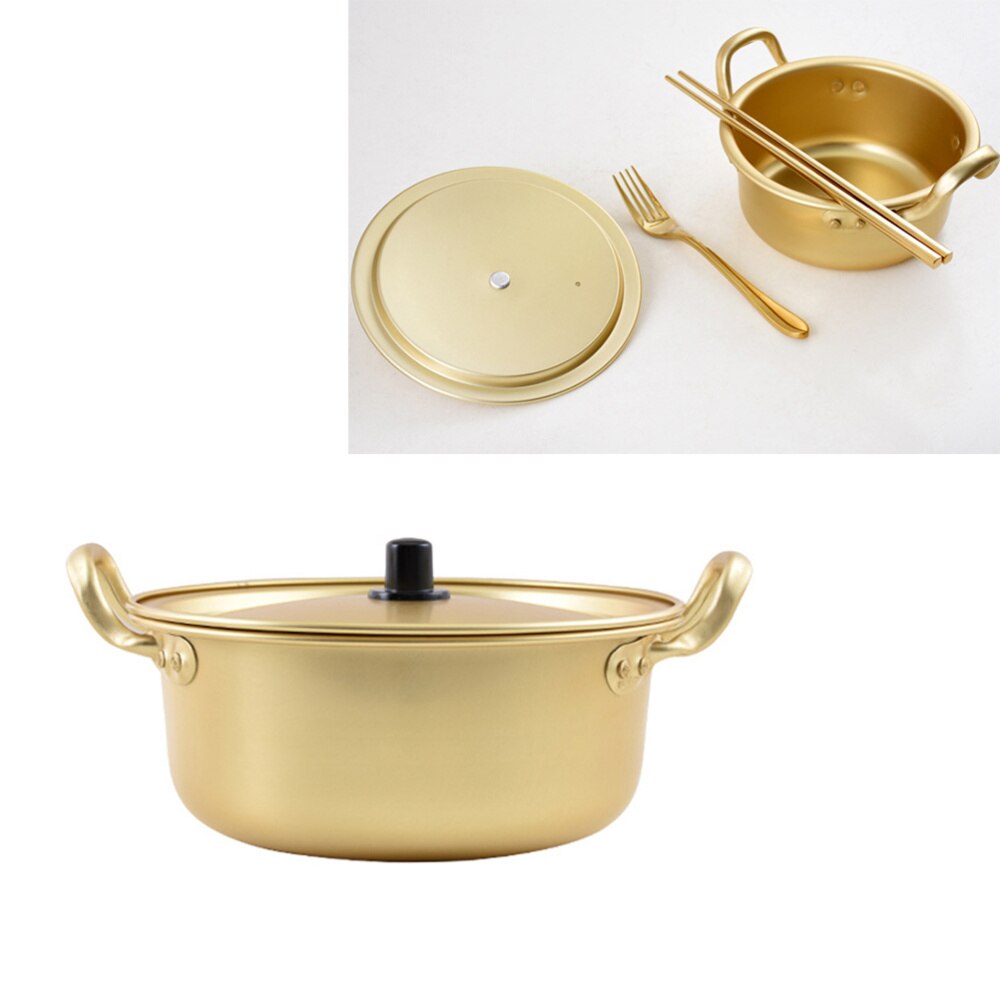 Praktische Aluminium Kookpot Multifunctionele Open Fire Verwarming Gezondheid Kookpan Instant Noodle Pot Noedels Bowls Voor Thuis keuk